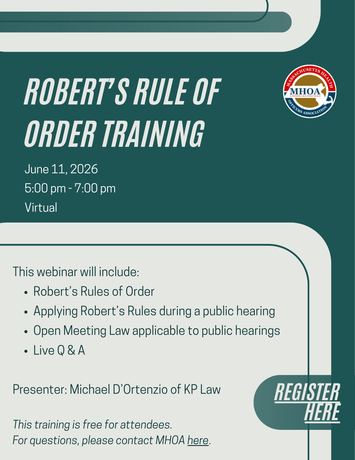Robert's Rule Of Order Training